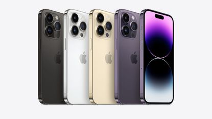 iPhone 14 Pro in all four colours