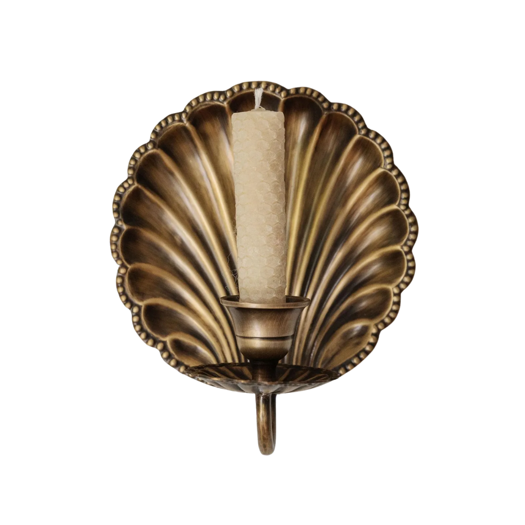 Haatshlip England, Brass Shell Candle Sconce