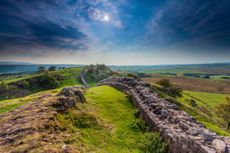 Hadrian's wall at Walltown Crags, Northumberland.