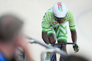 Ese Ukpeseraye (Nigeria) starts her flying lap in the Paris Olympics