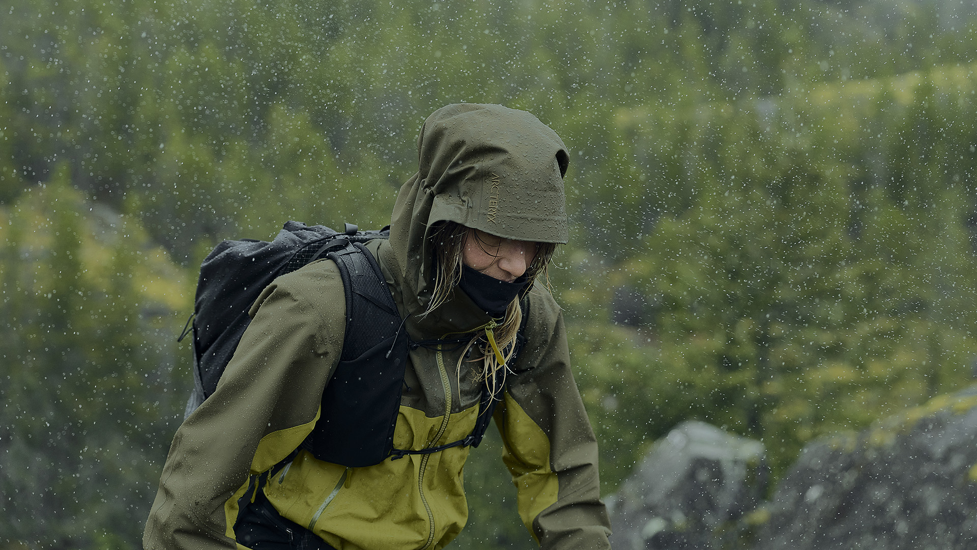 Arc'teryx’s Beta AR jacket used in Squamish, Canada