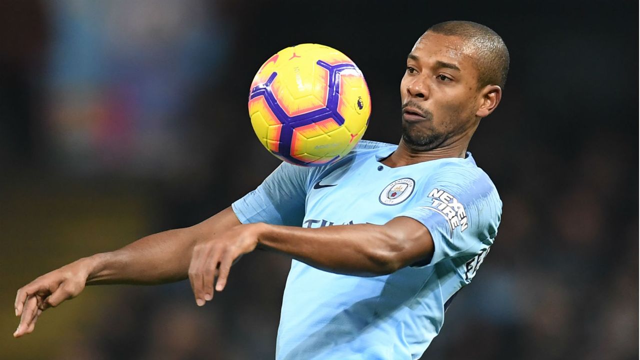 Manchester City’s Fernandinho plays international football for Brazil