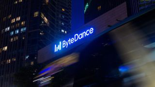 The logo of Chinese internet company Bytedance, parent company of popular social media application TikTok, is seen at its Singapore headquarters in Marina Bay Financial Centre in Singapore on Sunday, 18 June 2023.
