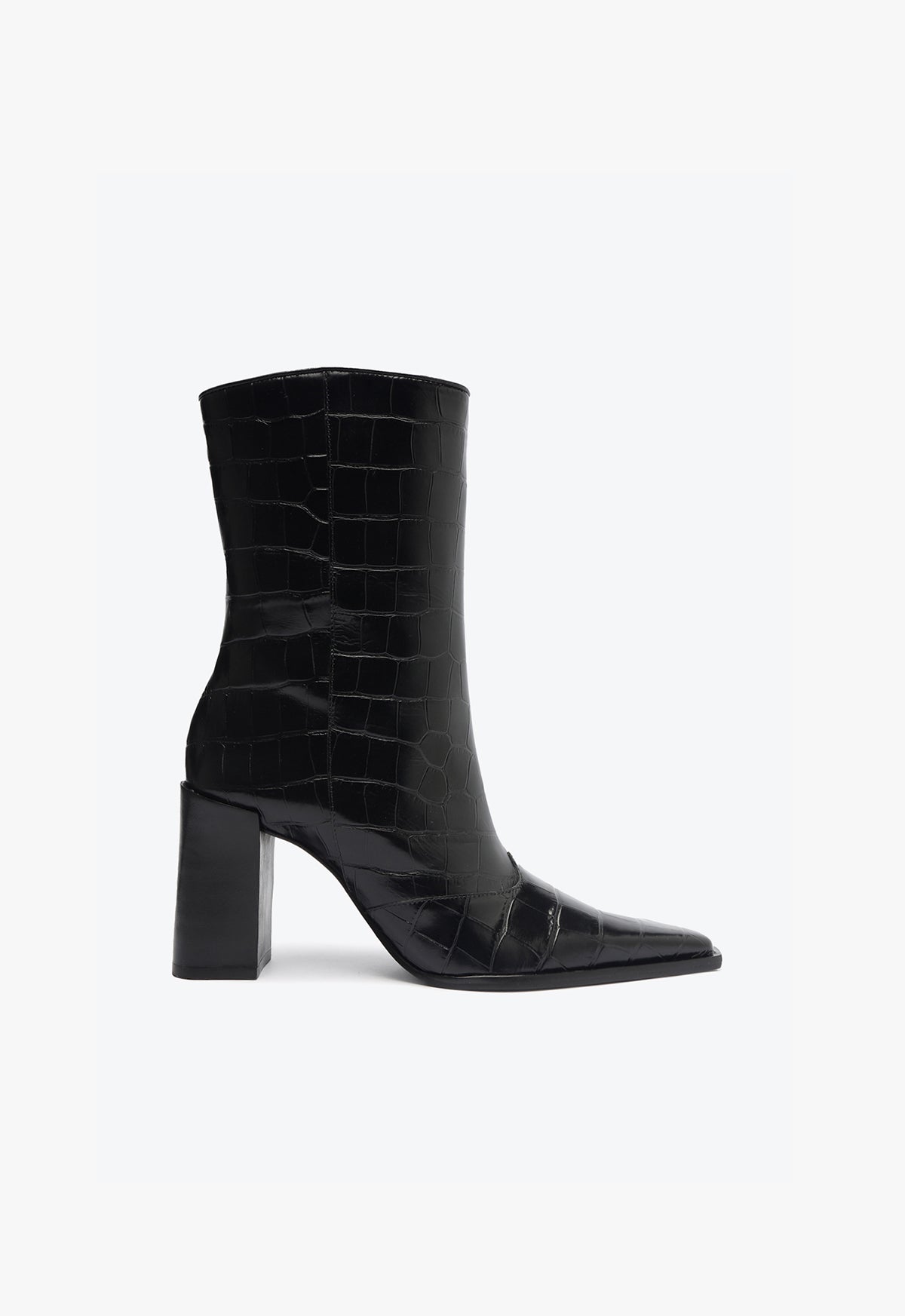 Raffaela Croc Bootie - 5 / Black / Croc