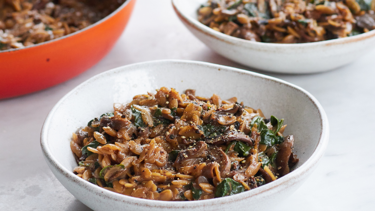 Deliciously Ella recipes: Mushroom orzo