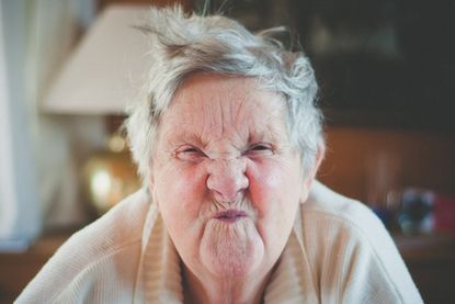 older woman, strain, bodybuilding