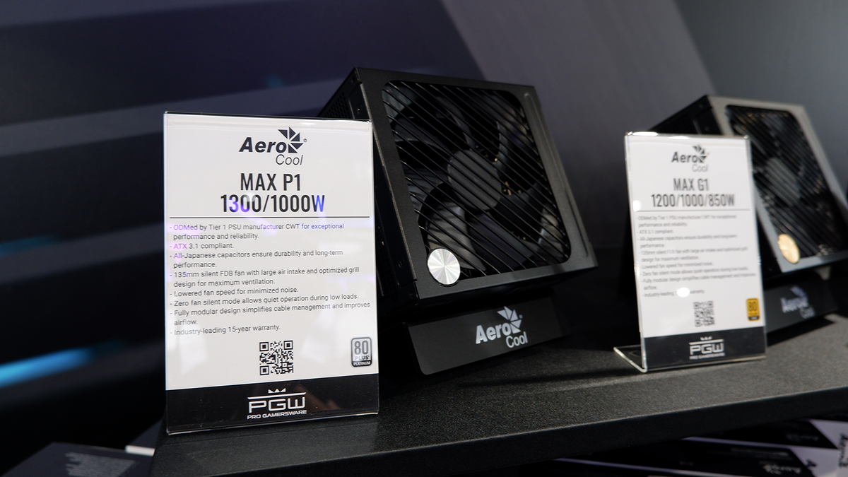 Aerocool power supplies at Computex 2024