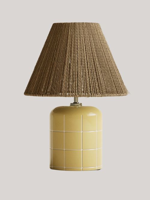 Rechargeable Ceramic Tile Table Lamp