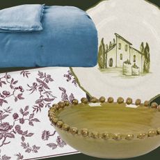 collage of home decor from Bloomingdale's