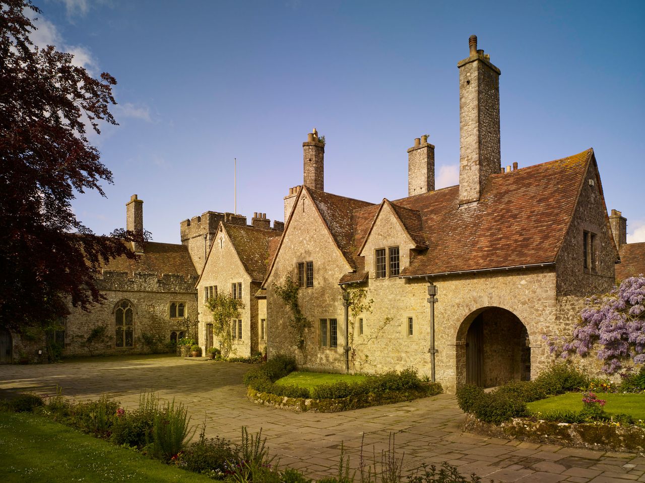 Exterior view of Lympne Castle.