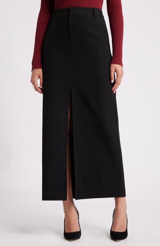 Tailored Column Skirt