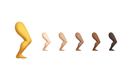 Leg emoji.