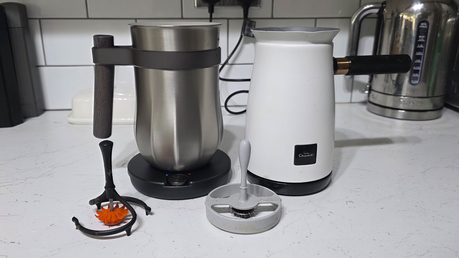 Hotel Chocolat Velvetiser side by side