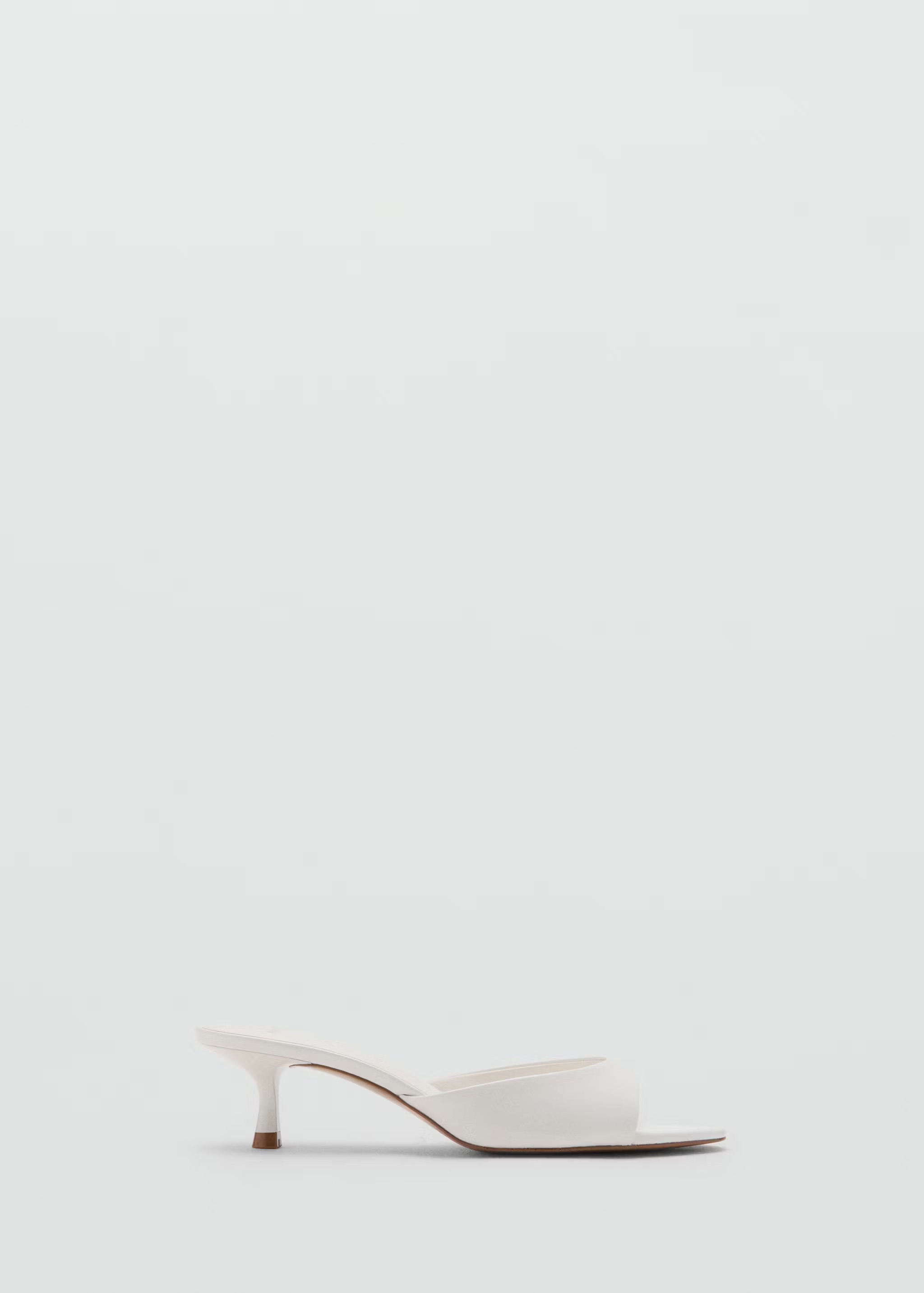 MANGO, Kitten-Heel Sandals With Strap