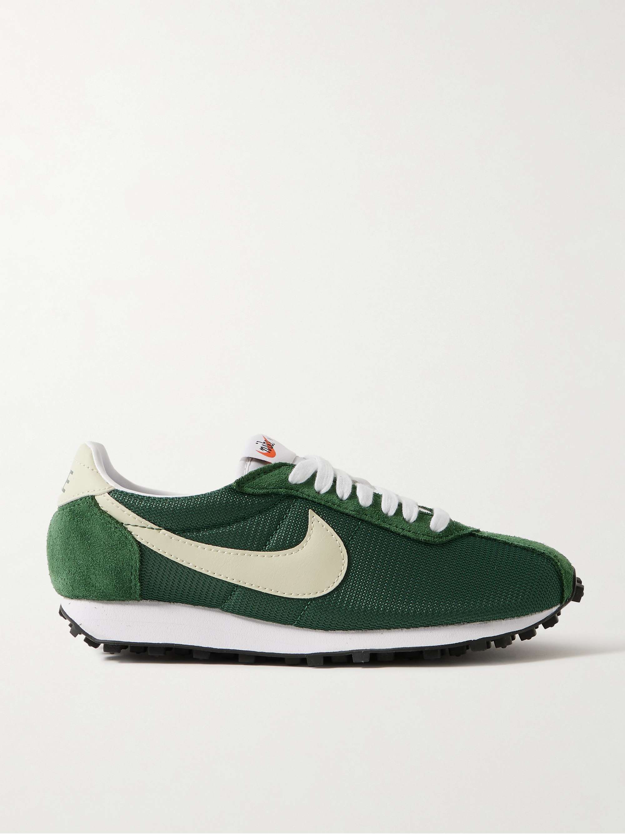 Ld-1000 Leather and Brushed Suede-Trimmed Mesh Sneakers
