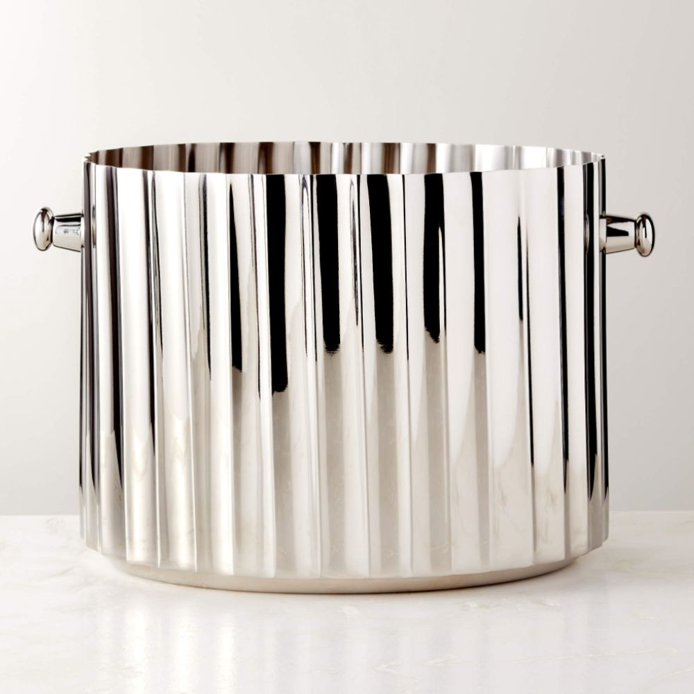 Stainless steel ice bucket