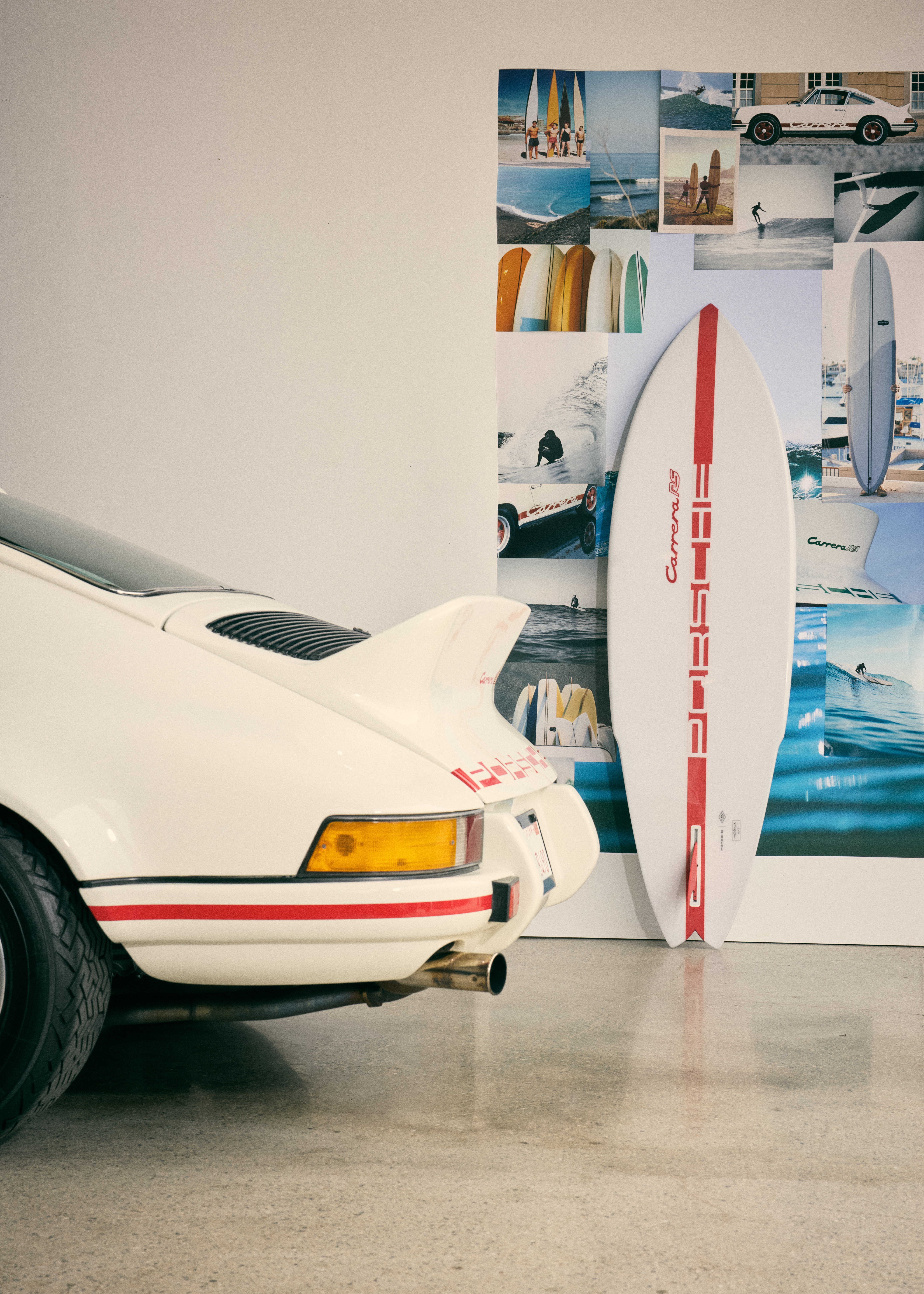 Porsche and Almond Surfboards
