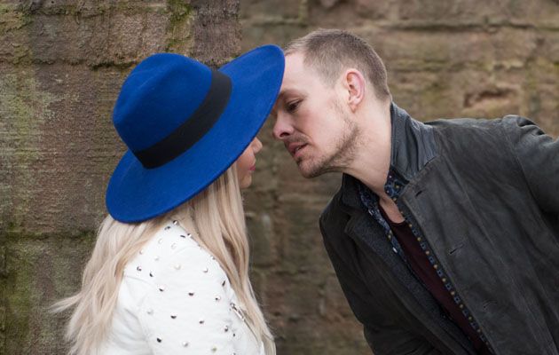 Kyle kisses Nancy in Hollyoaks