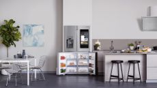 what is a smart fridge and do I need one? open plan kitchen with stylish smart fridge by samsung