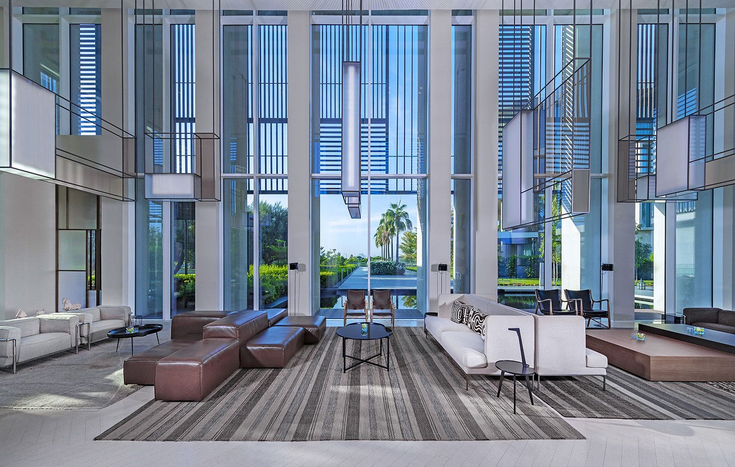 The Oberoi Beach Resort, Al-Zorah by Piero Lissoni looking out to sea