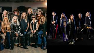 Lynyrd Skynyrd and Foreigner studio portraits