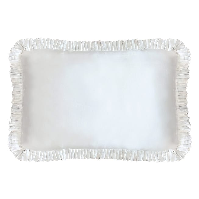 Pair of Pleated Silk Pillowcases