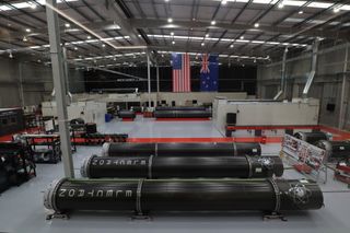 A bird's-eye view of Rocket Lab's huge new Auckland facility, which includes a mission control center hthat will command all future Electron launches.