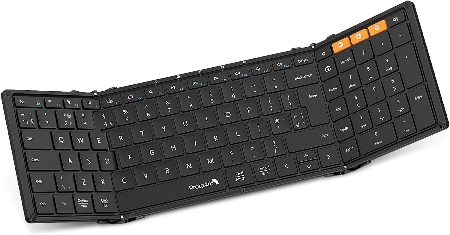 Xk01 Foldable Keyboard (uk Layout) - Black