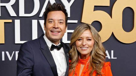 Jimmy Fallon and Nancy Juvonen