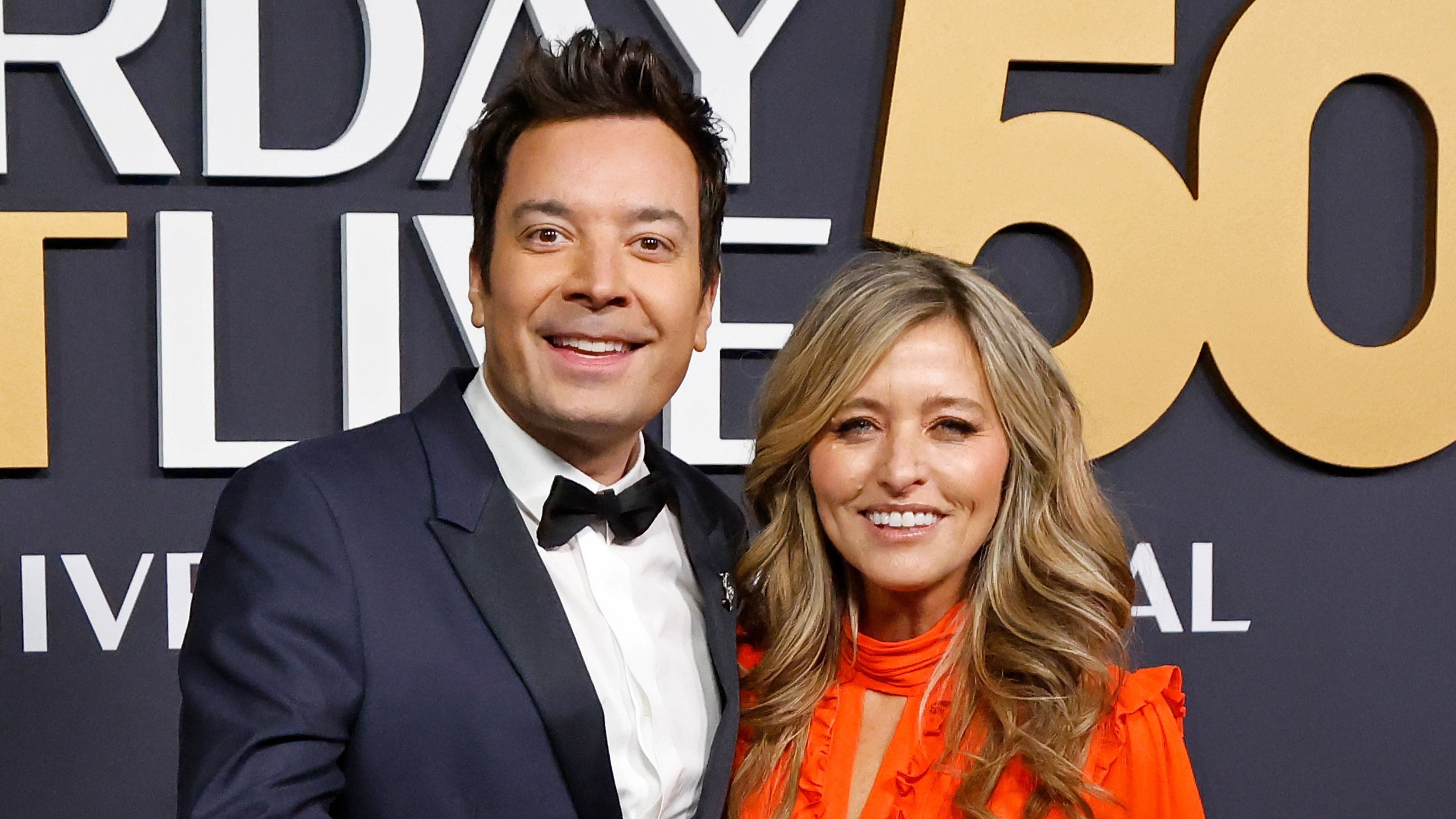 Jimmy Fallon and Nancy Juvonen