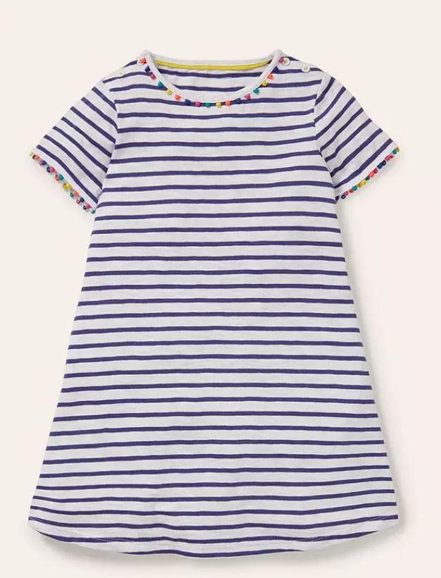 princess charlotte striped dress Princess Charlotte Rachel Riley Navy White Breton Stripe Dress
