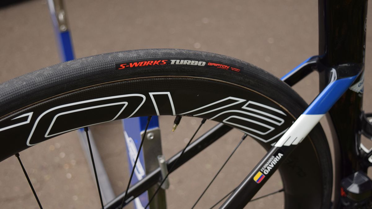 Quick-Step Floors use 26mm S-Works Turbo tubular tyres for the majority of their racing