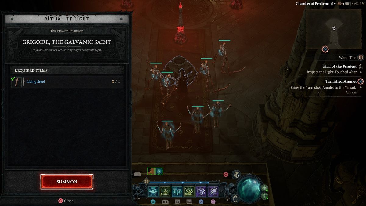 Diablo 4 Living Steel - Light-Touched Altar
