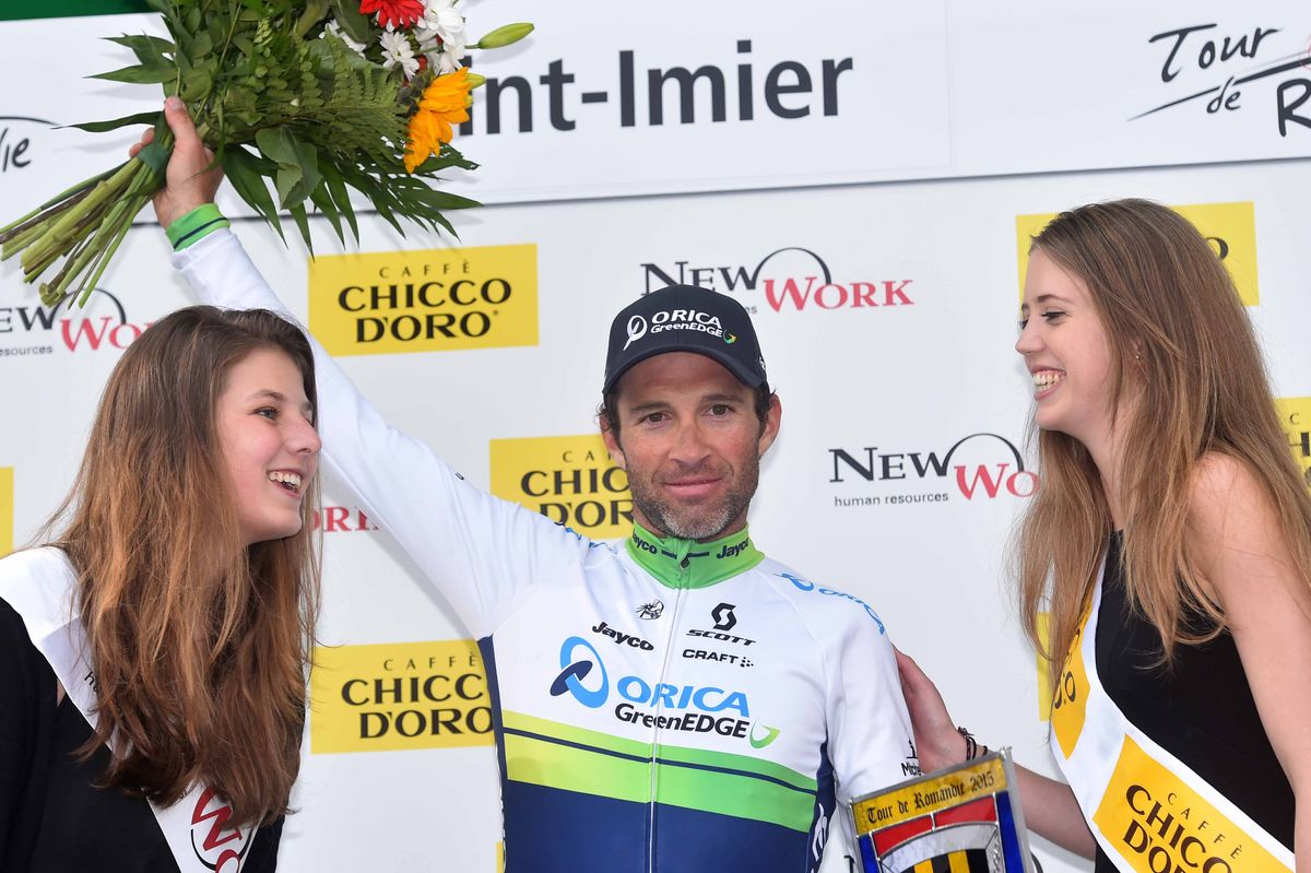 Michael Albasini (Orica-GreenEdge) won stage 2 of the Tour de ROmandie.