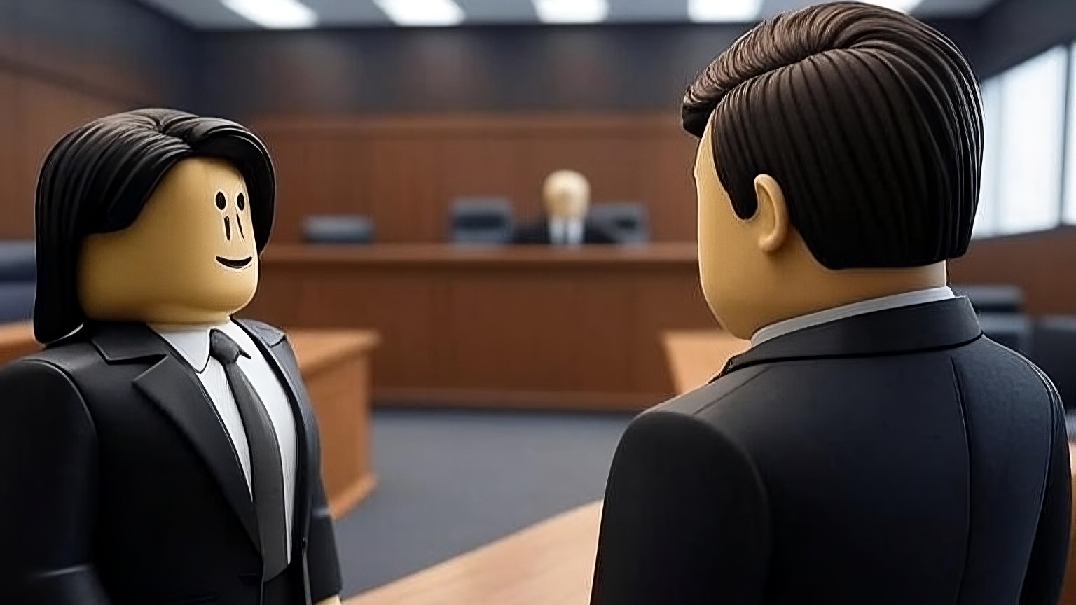 Image of Roblox characters in a courtroom