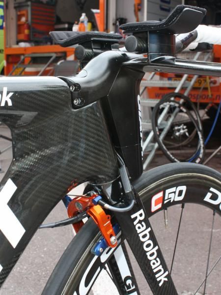 The radical front end that is such a defining trademark of Giant's slippery time trial bike will make its way into production.
