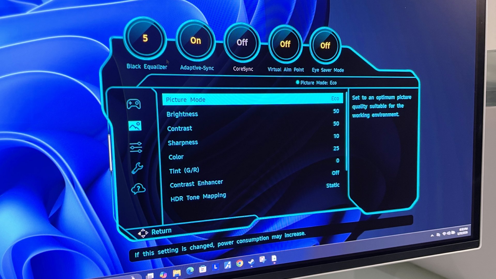 Samsung Odyssey OLED G6 G60SF monitor on a desk in a home office