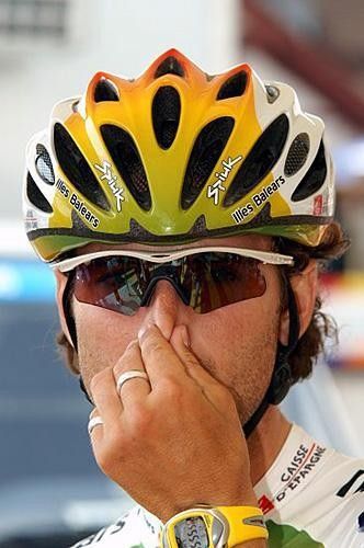 Man, that stinks! Alejandro Valverde (Illes Balears) reckons his tt performance wasn't so great