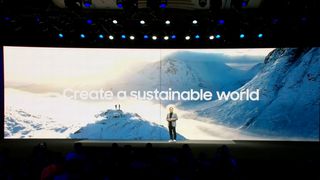 Samsung talking about sustainability