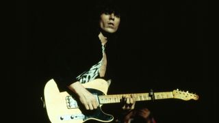 Photo of ROLLING STONES and Keith RICHARDS, Keith Richards performing on stage, playing Fender Telecaster 