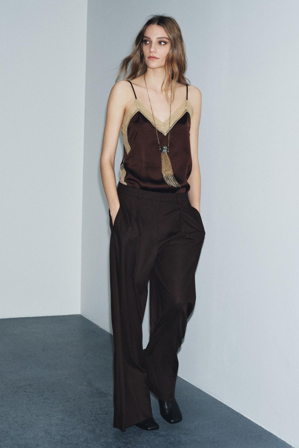 Zara, ZW Collection Wide-Leg Trousers