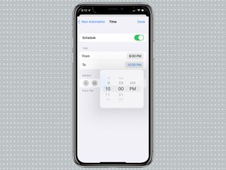 set the time for focus mode in iOS 15