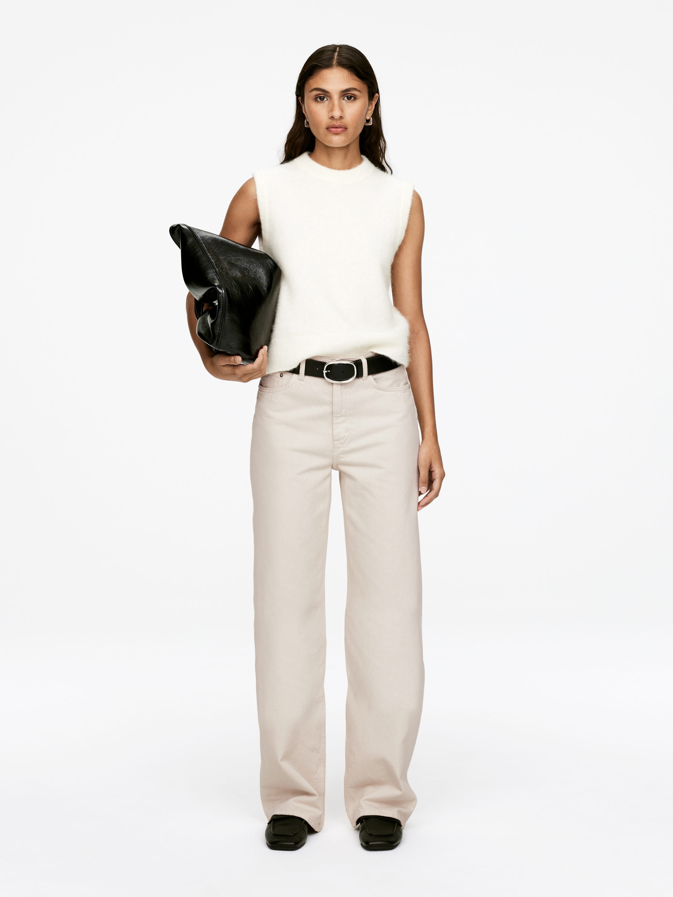 Coral Wide Jeans &amp;ndash; Off White &amp;ndash; Women &amp;ndash; Arket Gb