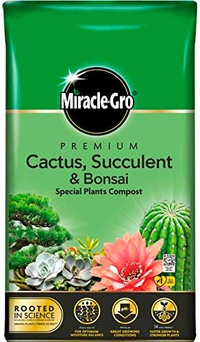 Miracle Gro Premium Cactus Succulent Bonsai Compost With Vital Minerals 6L Bag | at Amazon