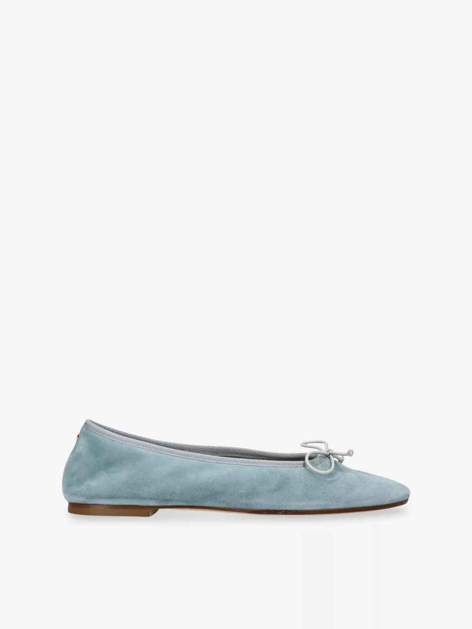 Tiby Suede Ballet Flats - Eur 36 / 3 Uk Women