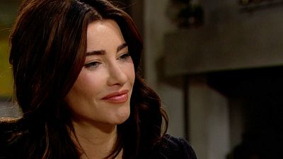 Steffy (Jacqueline MacInnes Wood) smiles on The Bold and the Beautiful