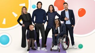 Children in Need 2024 hosts Mel Giedroyc, Lenny Rush, Vernon Kay, Rochelle Humes, Ade Adepitan and Chris Ramsey