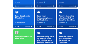 IFTTT OneDrive options