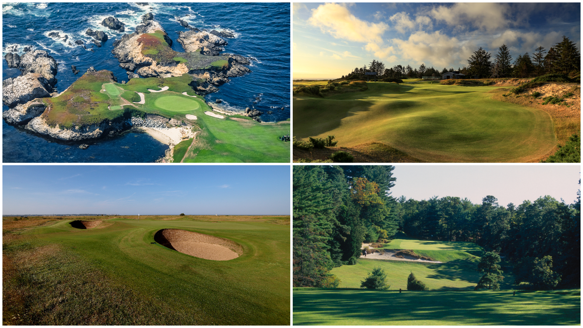 Images of Cypress Point, Bandon Dunes, Prince's and Pine Valley