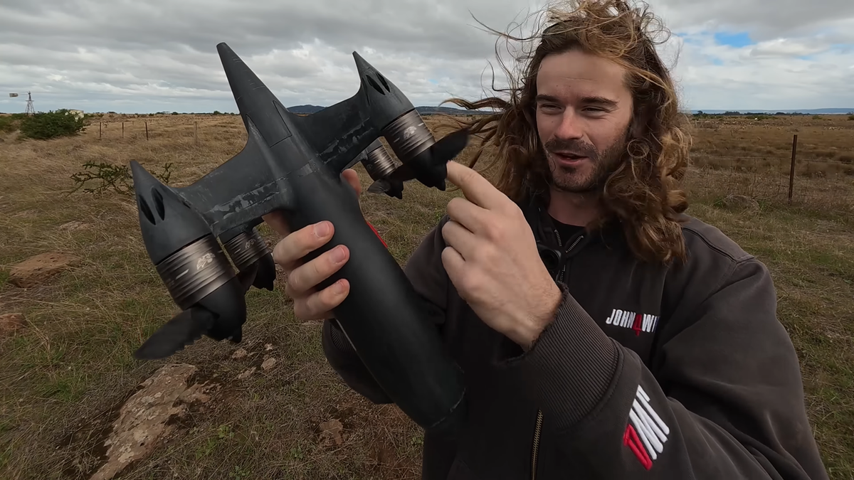 Drone breaks world speed record with 453 mph in test run — exotic sawtooth carbon fiber propeller blades one of the key advances in the Blackbird design